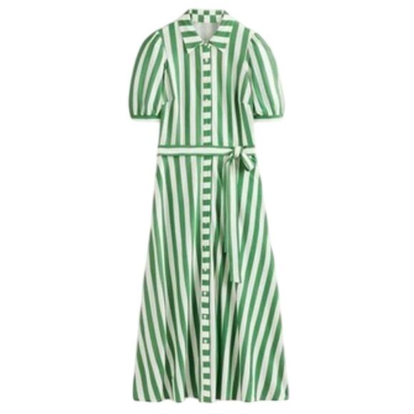 Boden Green Stripe Libby Jersey Shirt Dress Size 0 - Picture 1 of 9